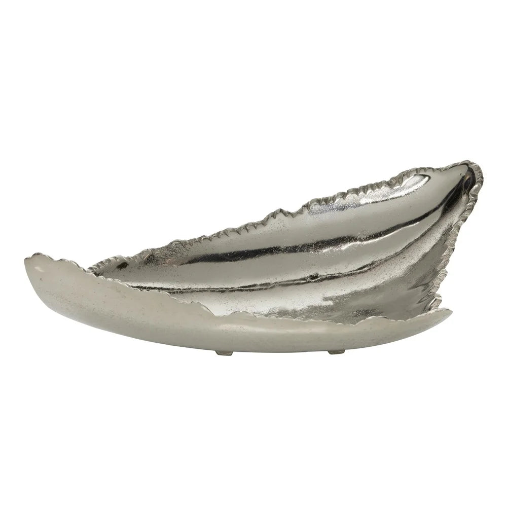 Aluminum Metal Live Edge Tray Abstract Design Decorative Storage Ottoman Tray Contemporary Home Accent Living Room Dining Room