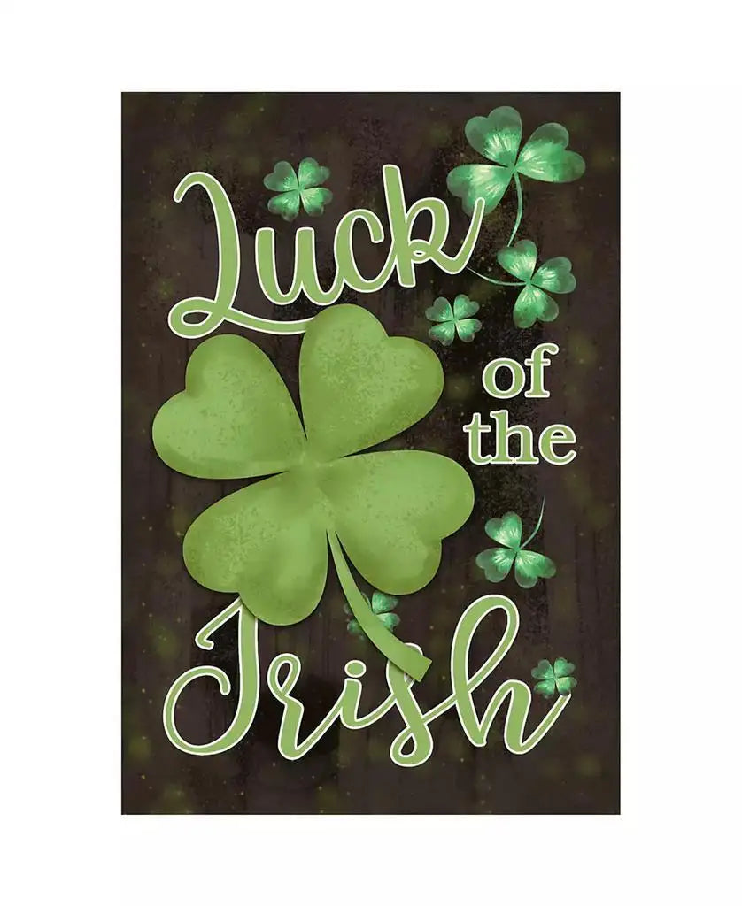 Northlight | Luck of the Irish Shamrock Outdoor Garden Flag 12.5" x 18" (Poles Not Included)