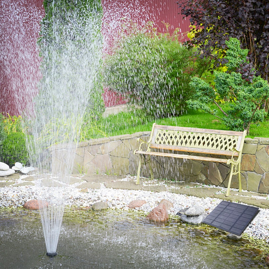 Solar Fountain Pump Replaceable with 6 Nozzles Water Pump Filter Easy Installation Multifunctional for Pool Fountain Submersible