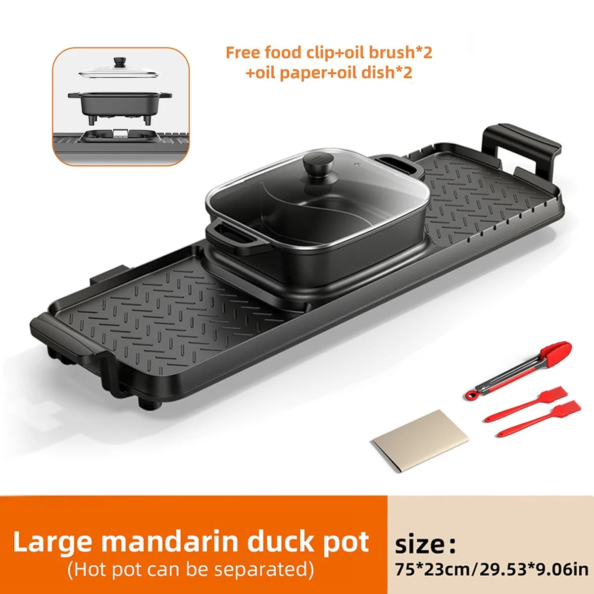 A Hot Pot That Can Be Used For Both Grilling and Hotpot, Suitable For Gatherings of Multiple People and A Must-have For Families