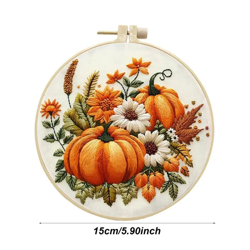Christmas Embroidery Kit Cotton Linen Embroidery Kits Long-Lasting Design Christmas Embroidery Hand Embroidery Stamped Kits For