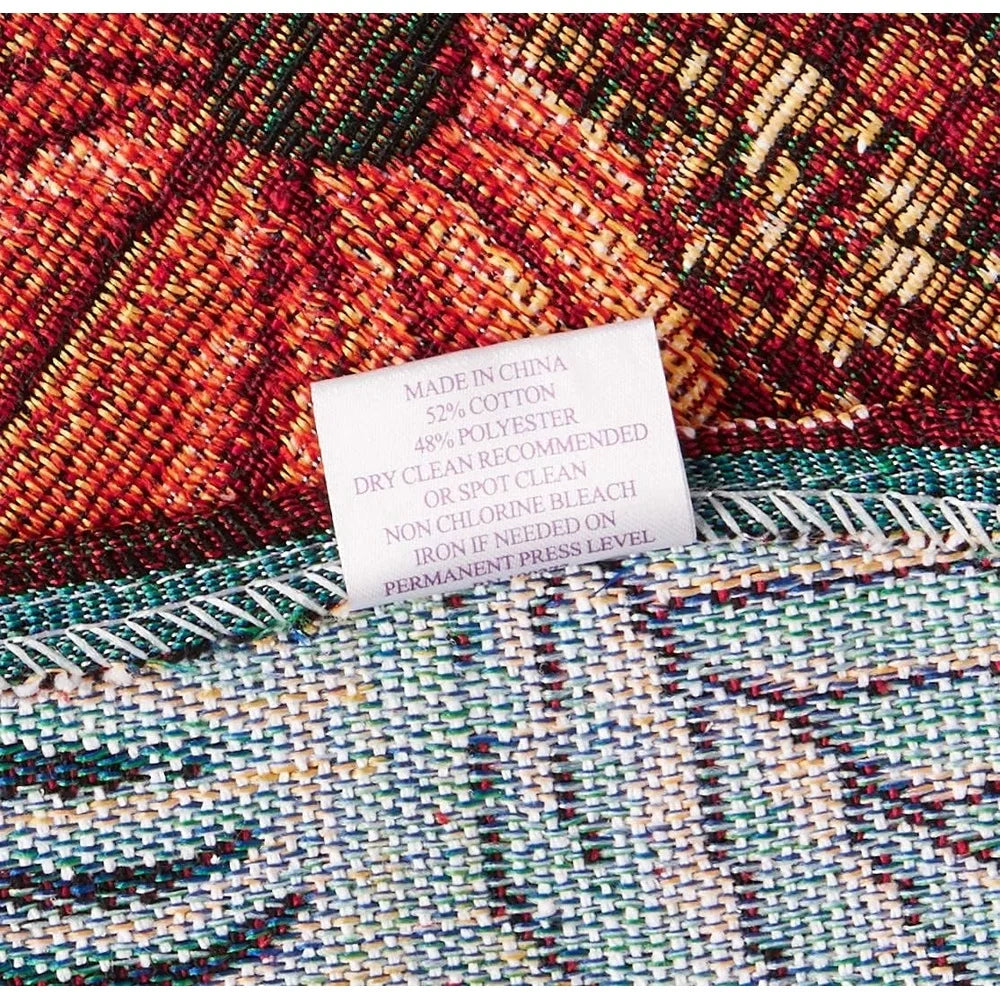 Fall Harvest Thanksgiving Decorative Placemats Set of 4 Cotton Polyester Tapestry Table Mats Autumn Events 13x19 Inch