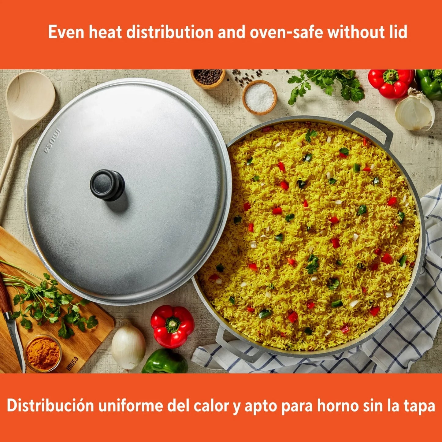 27qt Cast Aluminum Caldero - 50cm