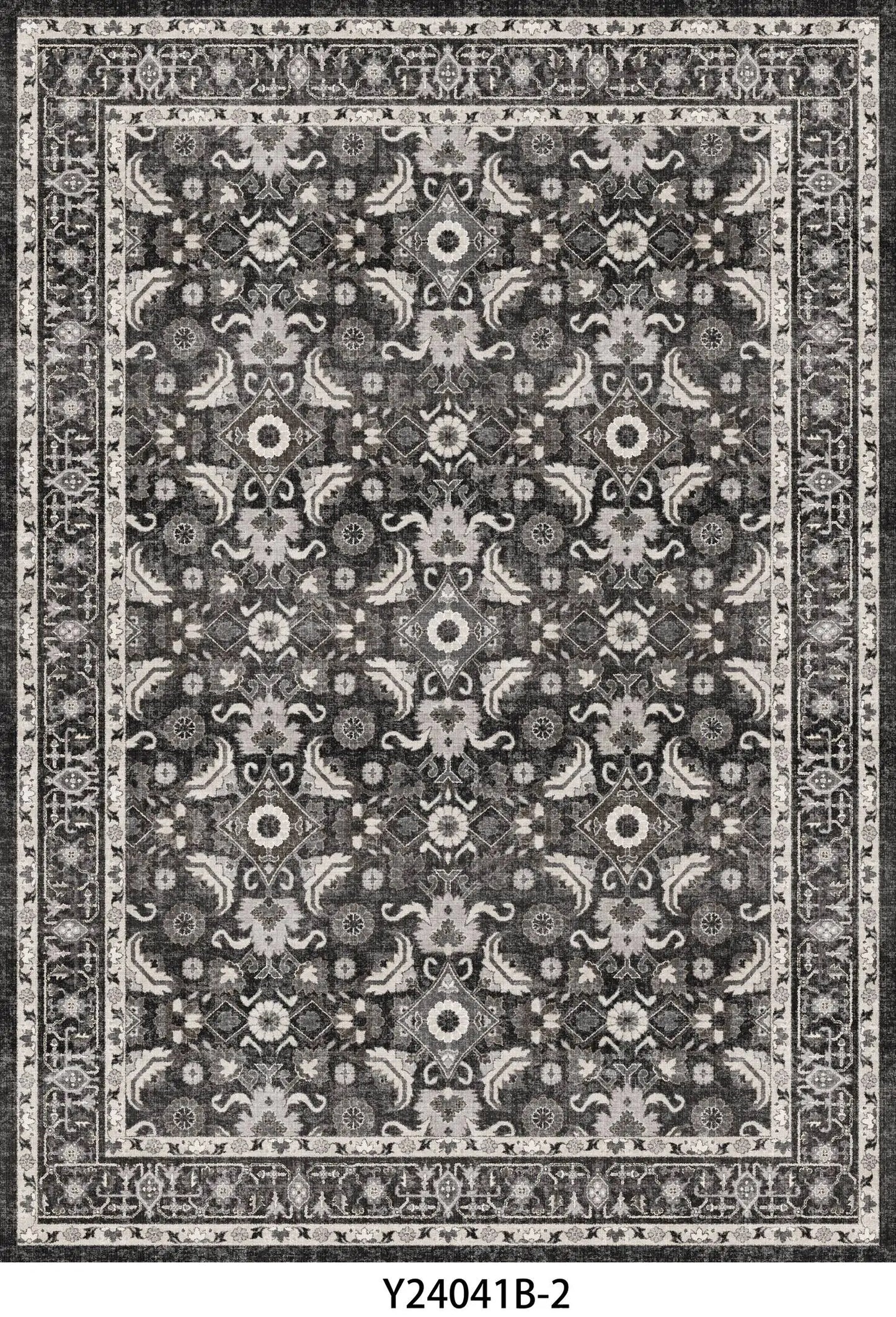 7/10/12ft Large Living Room Carpet Light Luxury High-end Persian Bedroom Bedside Rug Large Area Retro Heavy Cloakroom Floor Mat