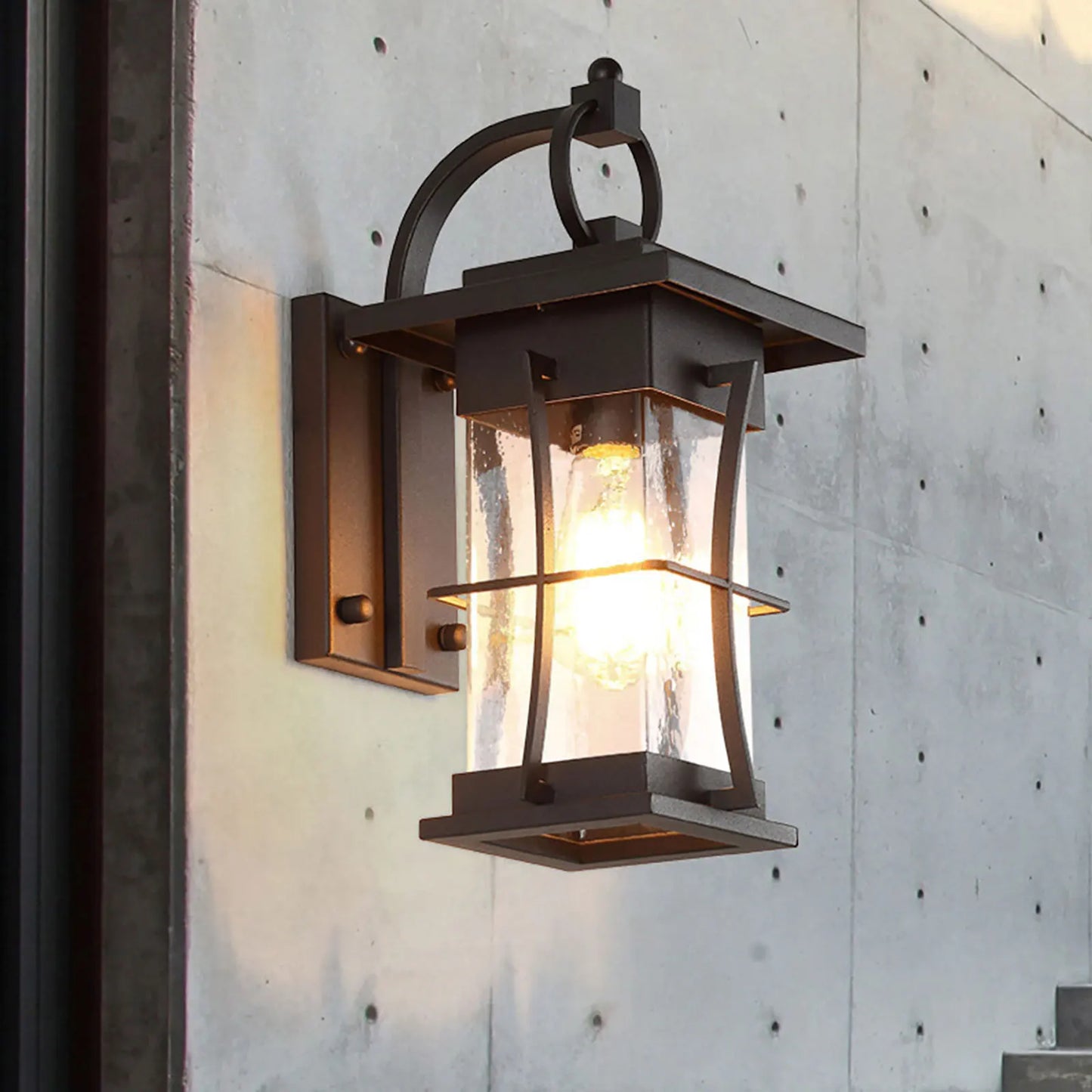 Retro Loft Wall Lamps, Black Lamp Shade, Industrial Cage, Sconce Lights, Modern Indoor and Outdoor Lighting Fixture