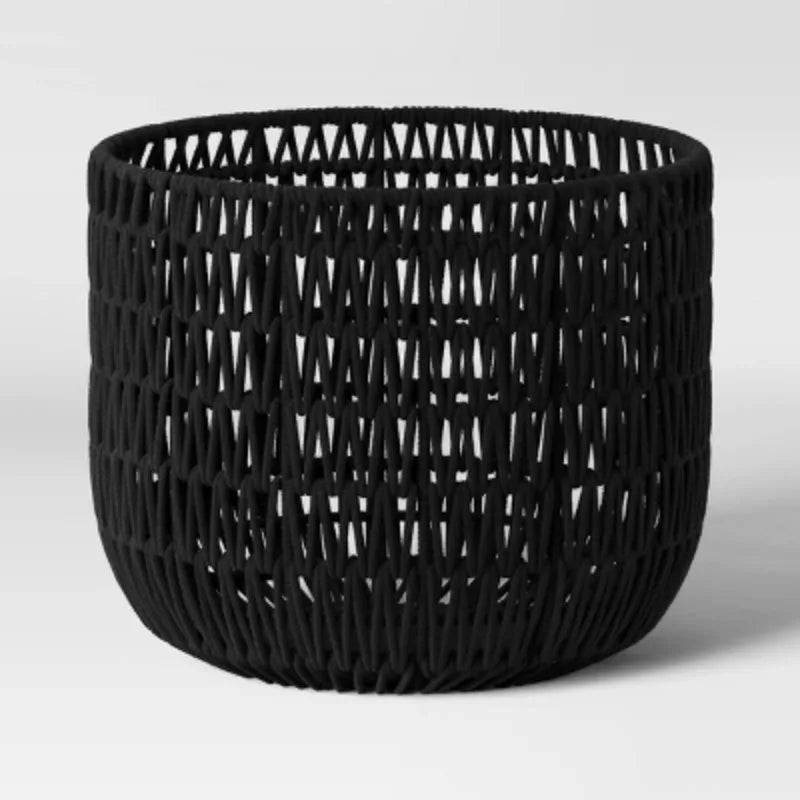 Rope basket - Made of braided rope, it is very textured and can be used for storage as well as decoration.