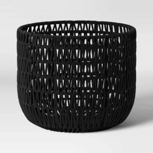 Rope basket - Made of braided rope, it is very textured and can be used for storage as well as decoration.