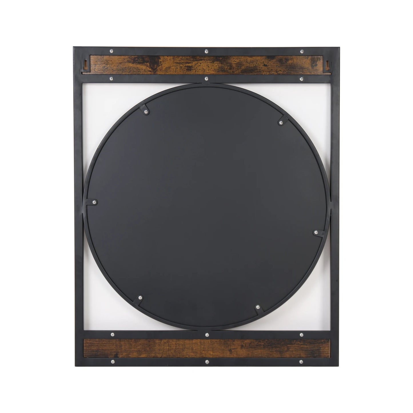 Rectangle Metal Wood Frame Wall Mirror for Bathroom Living Room Decorative Mirror Entryway Accent Mirror