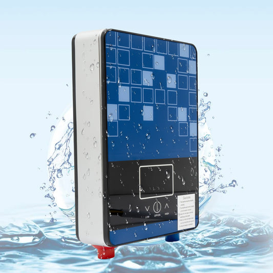 Tankless Electric Hot Water Heater 4500W 110V Instant Water Heater On Demand Bath Shower with LED Screen Display for Bathroom