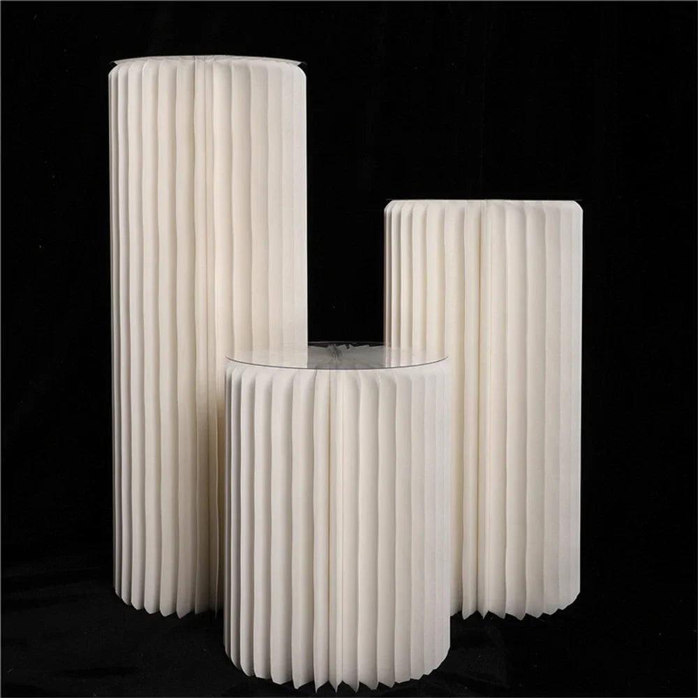 Folding Paper Roman Column Ornaments Party Wedding DIY Decoration  Dessert Cake Table Stand Columns  Decoration Display Stand
