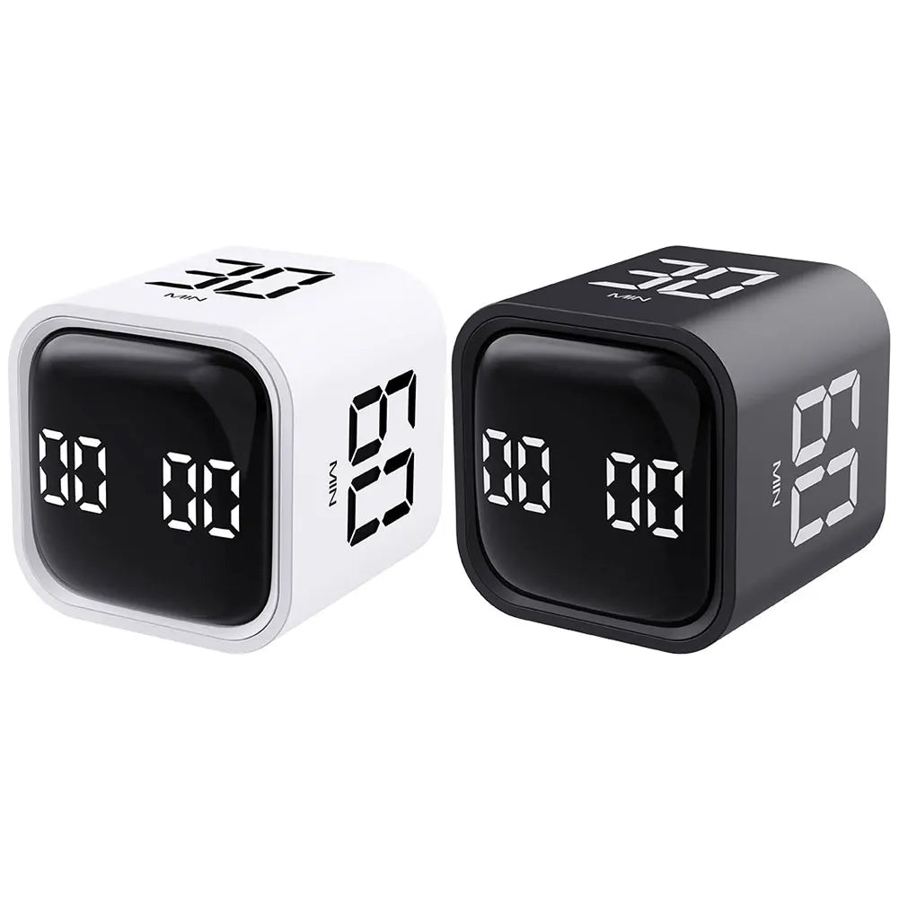 Productivity Cube Timer 5/10/30/60 Minutes and  Countdown Mini Digital Timer Electronic Timer for Tasks Work Study Kitchen