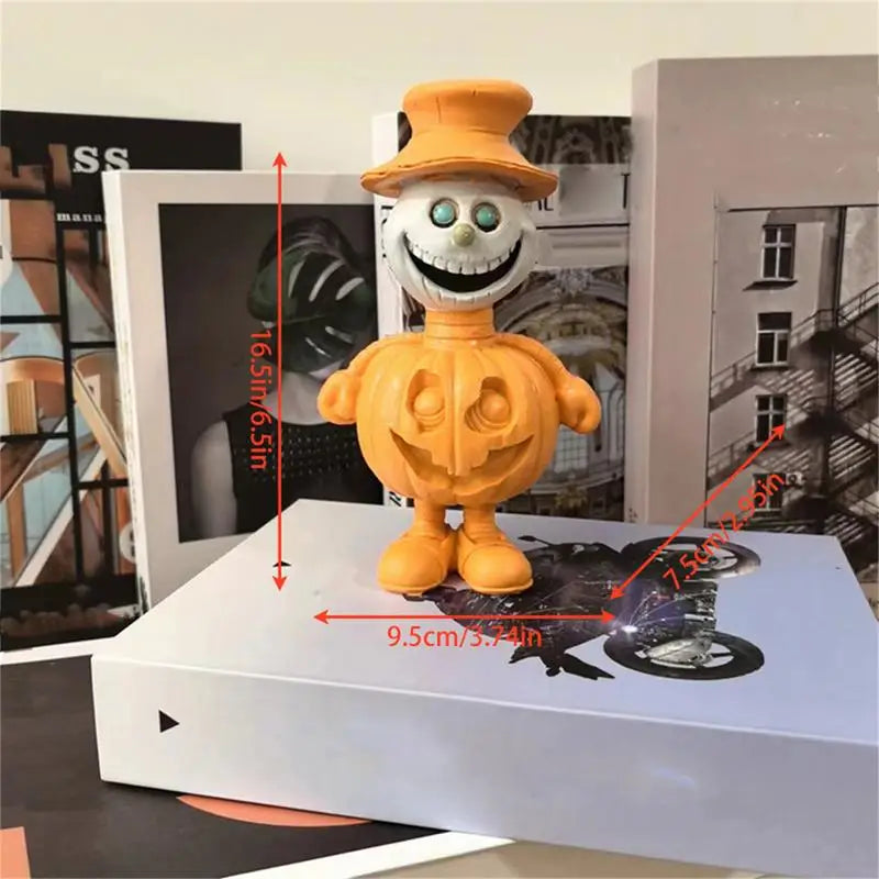 Pumpkin Statue Pumpkin Man Funny Figurines 16cm/6.3inch Resin Pumpkin Statue Halloween Table Centerpieces Happy Thanksgiving
