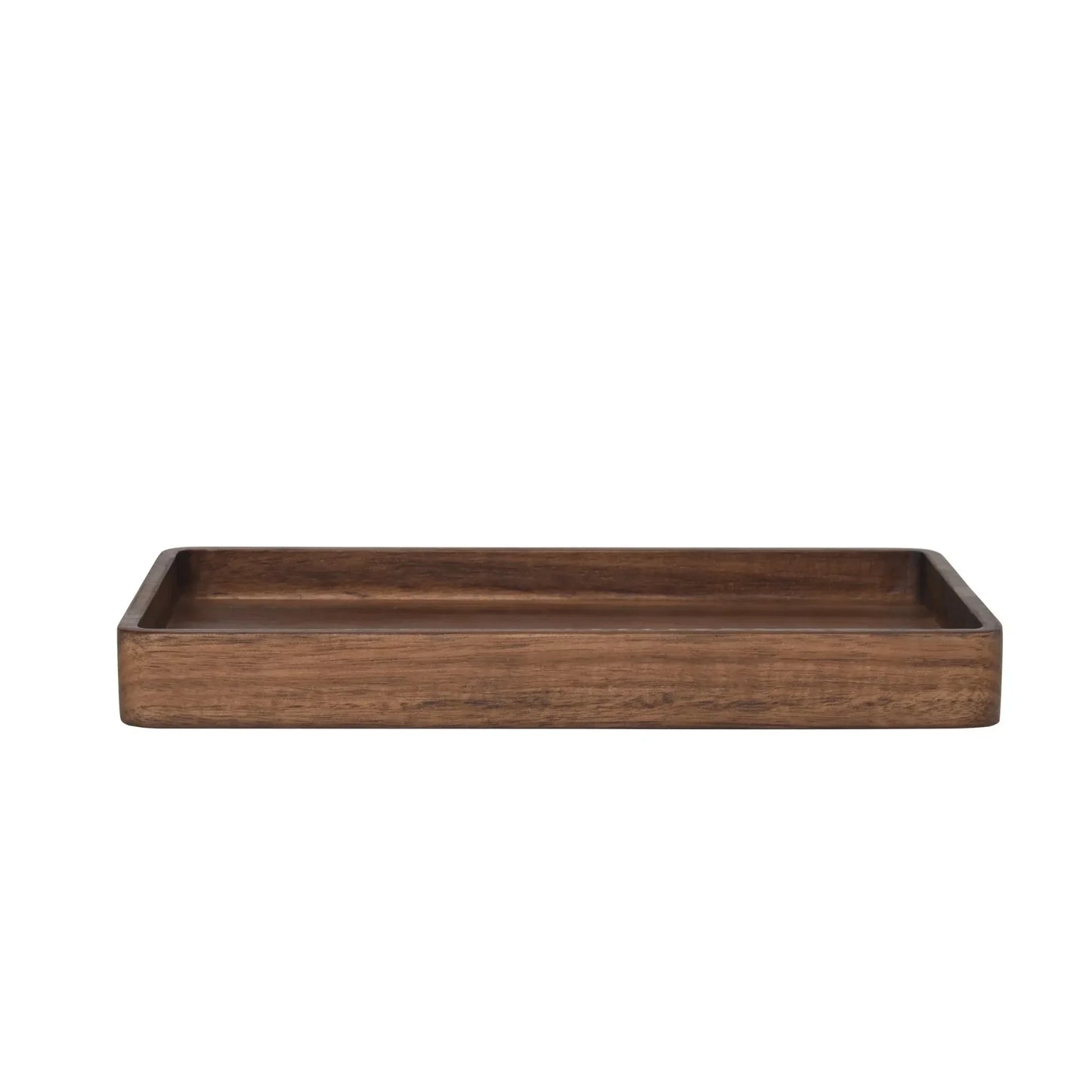 Better Homes & Gardens Acacia Wood Tray Organizer, Walnut