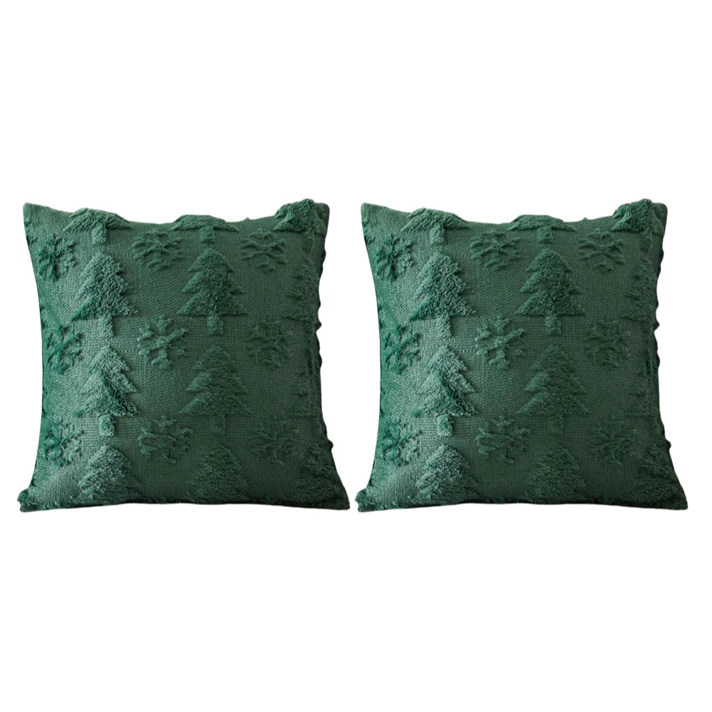 1/2/3PCS Christmas Decorative Cushion Cover Home New Year Room Sofa Throw Pillow Cover Xmas Tree Snowflake Printed Pillowcase