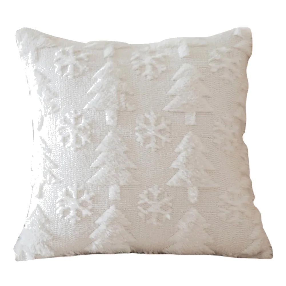 1/2/3PCS Christmas Decorative Cushion Cover Home New Year Room Sofa Throw Pillow Cover Xmas Tree Snowflake Printed Pillowcase