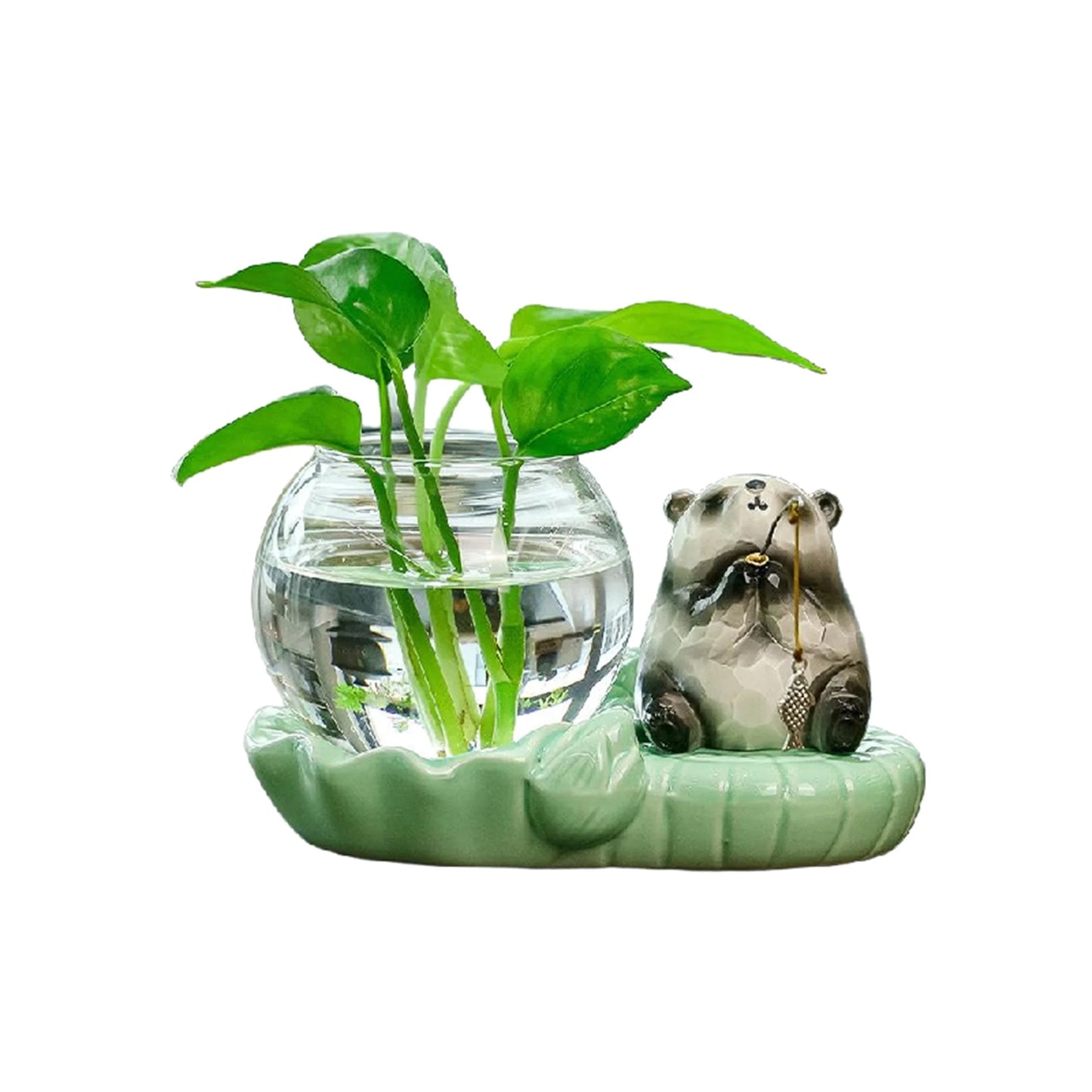 Modern Glass Vase Elegant Table Centerpiece for Dining Room Decor Stylish Home Accent Piece for Living Room Décor