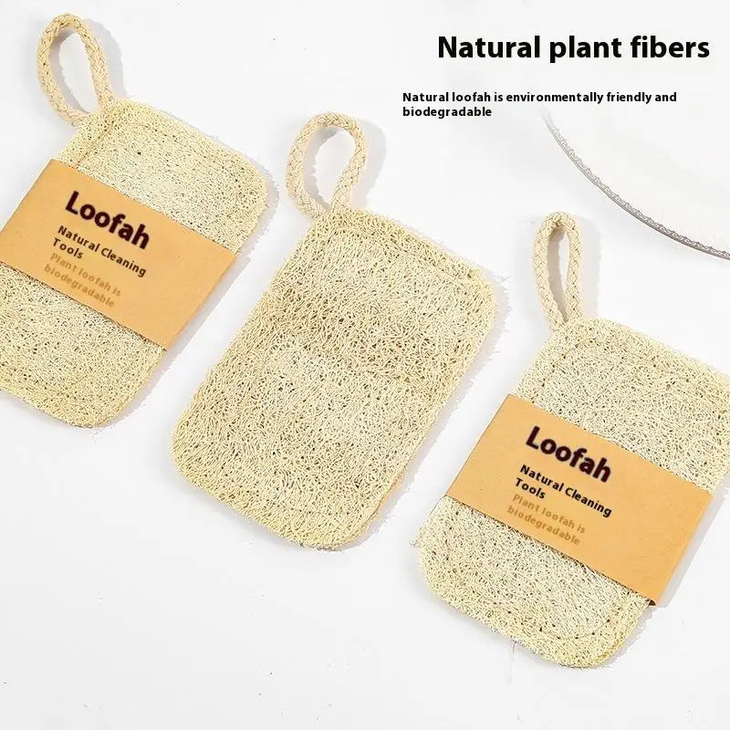 6pcs Natural Luffa Dish Towel Washing Cloth Sponge Loofah Scrub Pad Dish Pot Oil Stain Removing Scrubber Kitchen Clean Brushes P