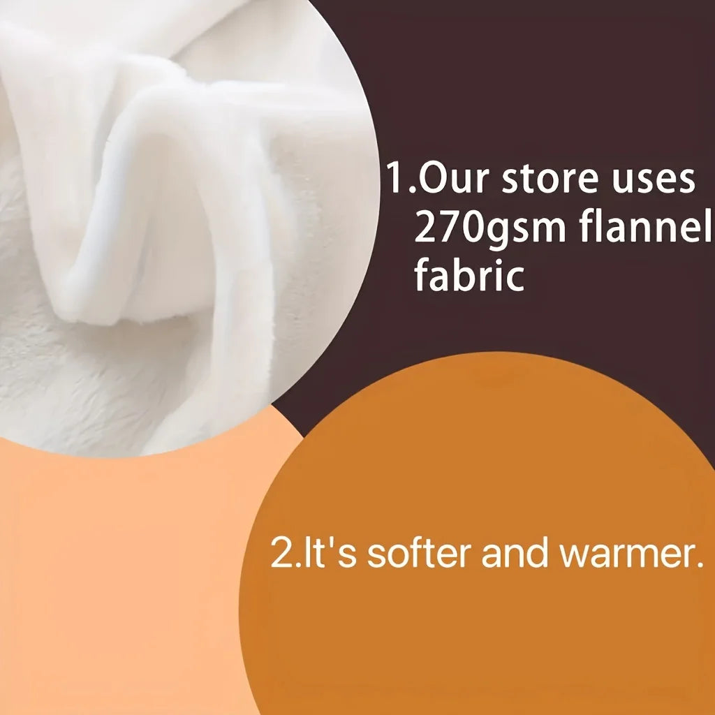 Cozy Vintage Christmas Reindeer & Snowman Flannel Throw Blanket - Ultra-Soft, Warm & Anti-Pill for Couch, Bed, Travel