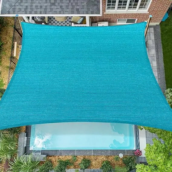 16'x20' Sun Shade Sail Rectangle Outdoor UV Block Square Canopy Sunshade Cover for Backyard Porch Pergola Deck Garden Patio, Tur