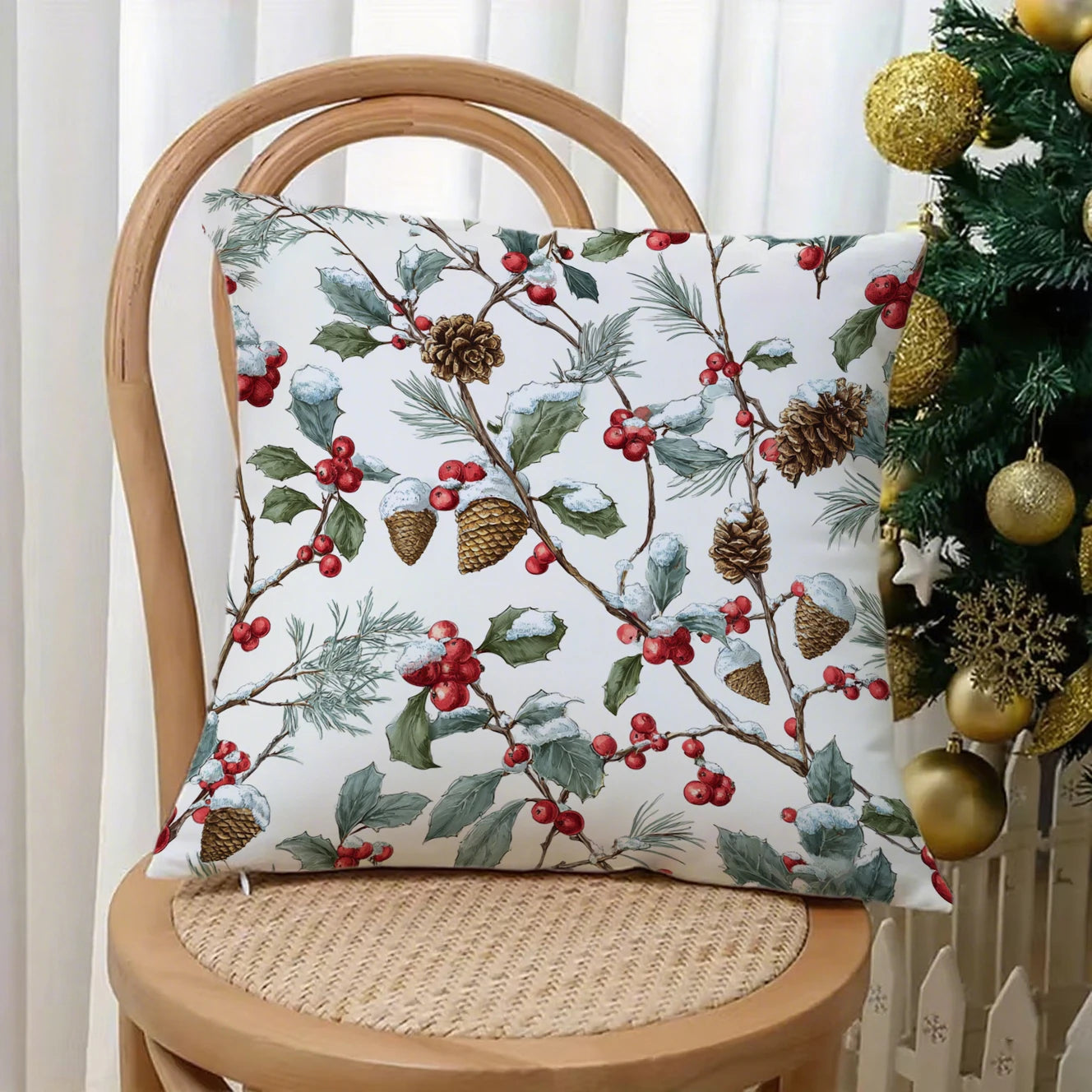 Christmas-Patterned Pillowcases for HomeSuitable for sofa car bedroom decorative cushion cover pillow cover