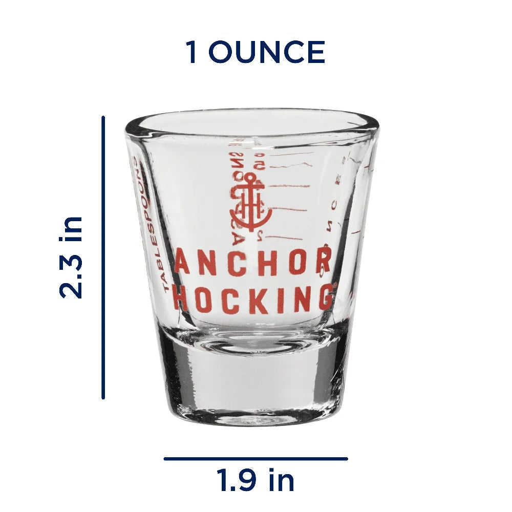 (6 pack  Measuring Shot Glass 1 Ounce