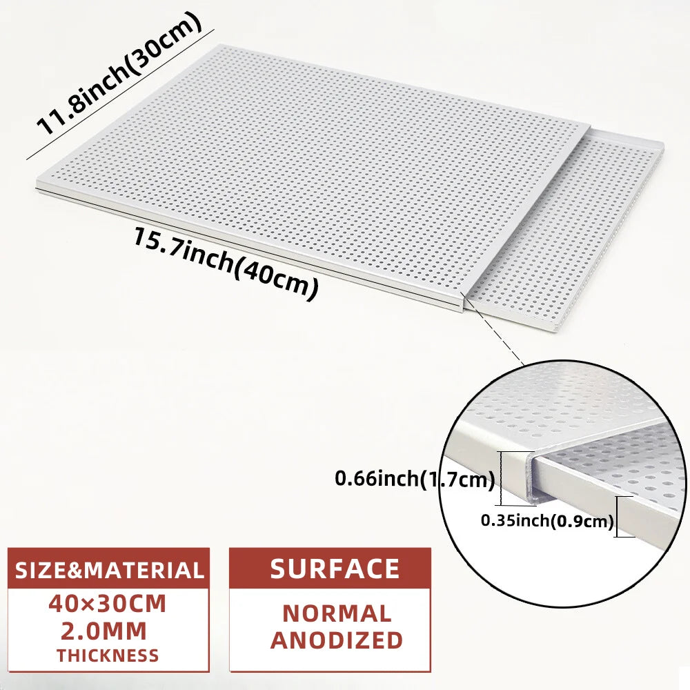 Puff Pastry Baking Tray Mille Feuille Rectangular Pastry molds Baking Pan Perforated Baking Pan Dish Oven Tray Bread With Hole