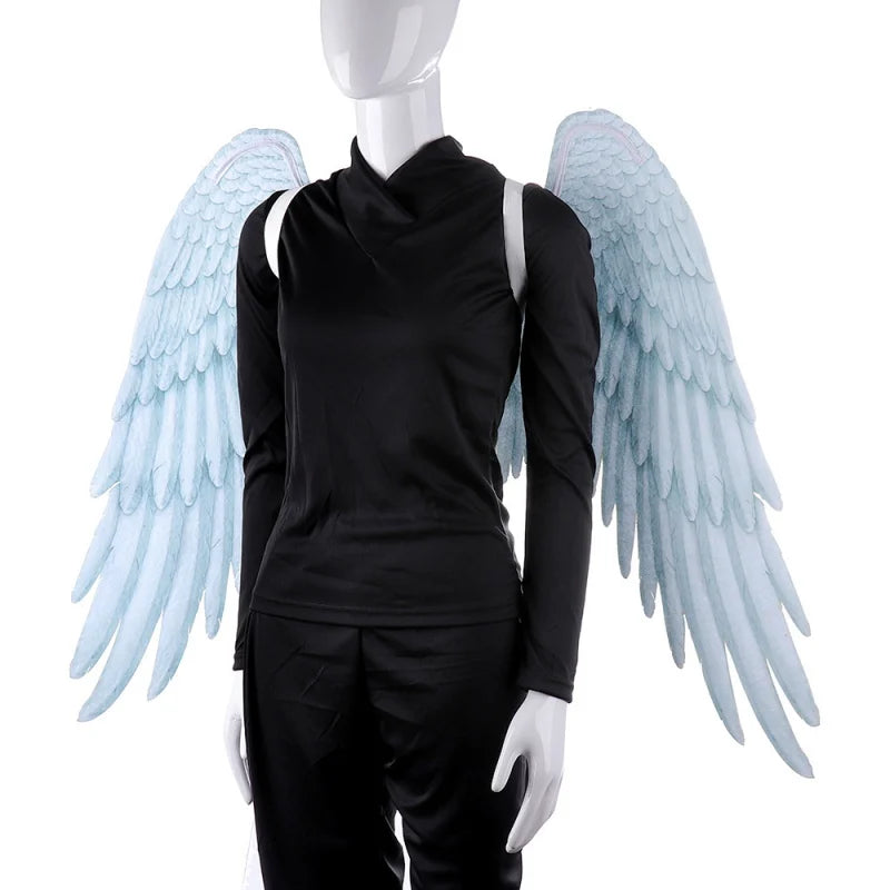 Artificial 3D Angel Wing Halloween Theme Party Cosplay Costume Non-Woven Fabric Foldable for Adults Men Women Animate Comiket