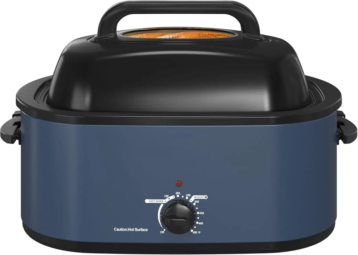 Roaster Oven, 26Qt Turkey Roaster Oven Buffet with Self-Basting Lid, 1450W Electric Roaster Oven with Cool-Touch Handles, Stainl