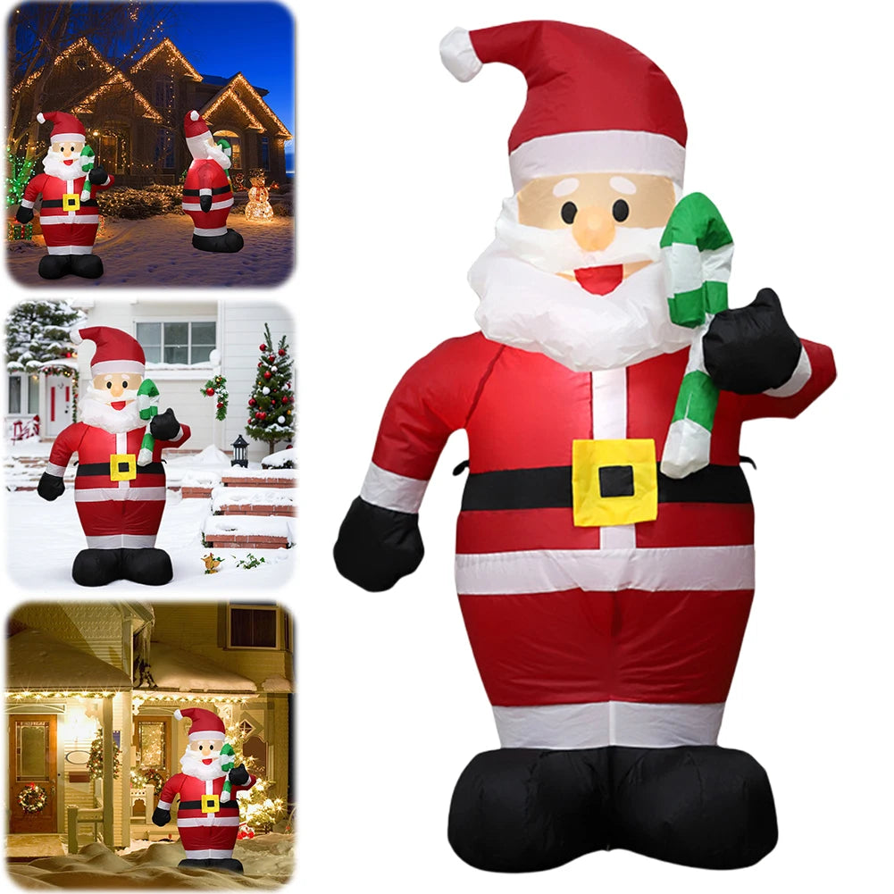 LED Inflatable Cute Air Blown Up  Festival Theme Lighted Giant Model Ornament Decorative Cartoon  Christmas New Year Gifts