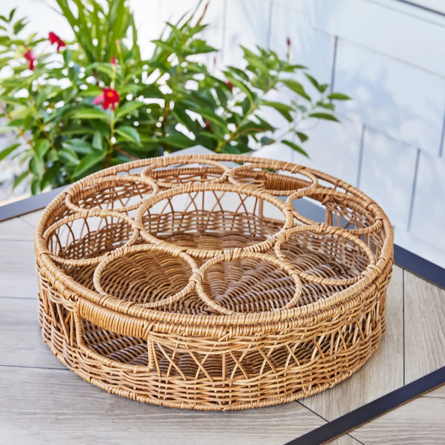 Better Homes & Gardens Rattan Large Beverage Tray