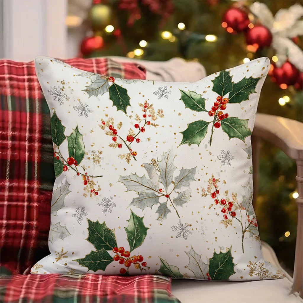 Christmas-Patterned Pillowcases for HomeSuitable for sofa car bedroom decorative cushion cover pillow cover