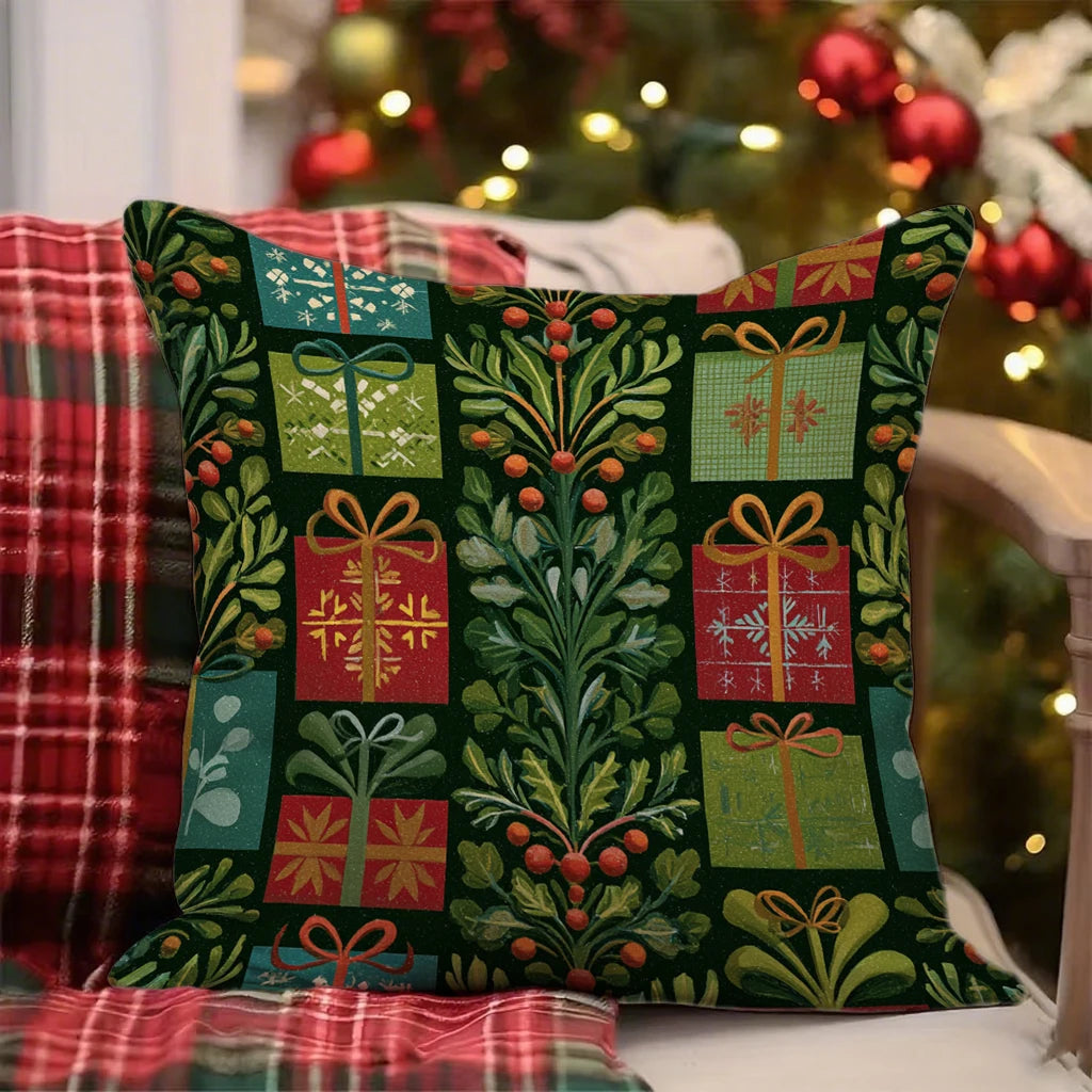 Festive Christmas Pillowcases DecorSuitable for sofa car bedroom decorative cushion cover pillow cover