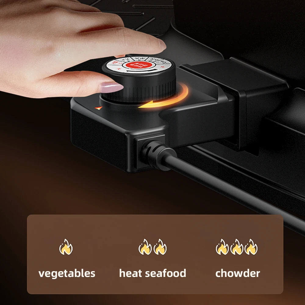 A Hot Pot That Can Be Used For Both Grilling and Hotpot, Suitable For Gatherings of Multiple People and A Must-have For Families