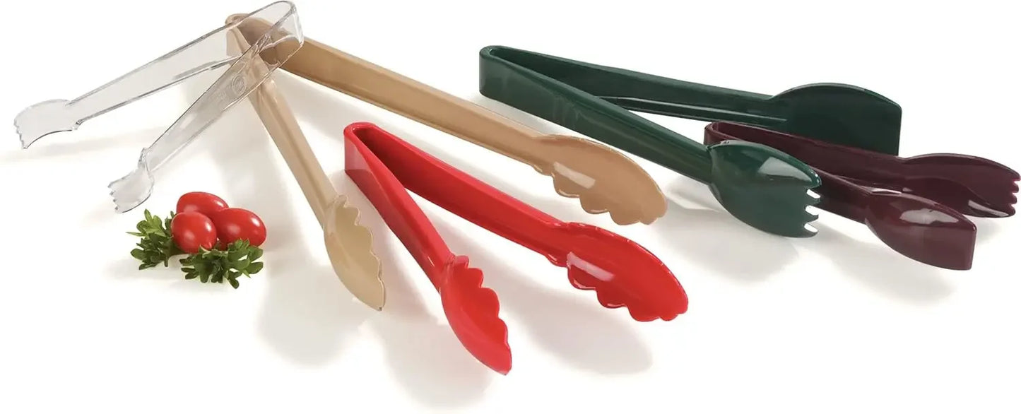 Carly Salad Tong, 6" Salad Tong, Red, 1 Pack ，tongs