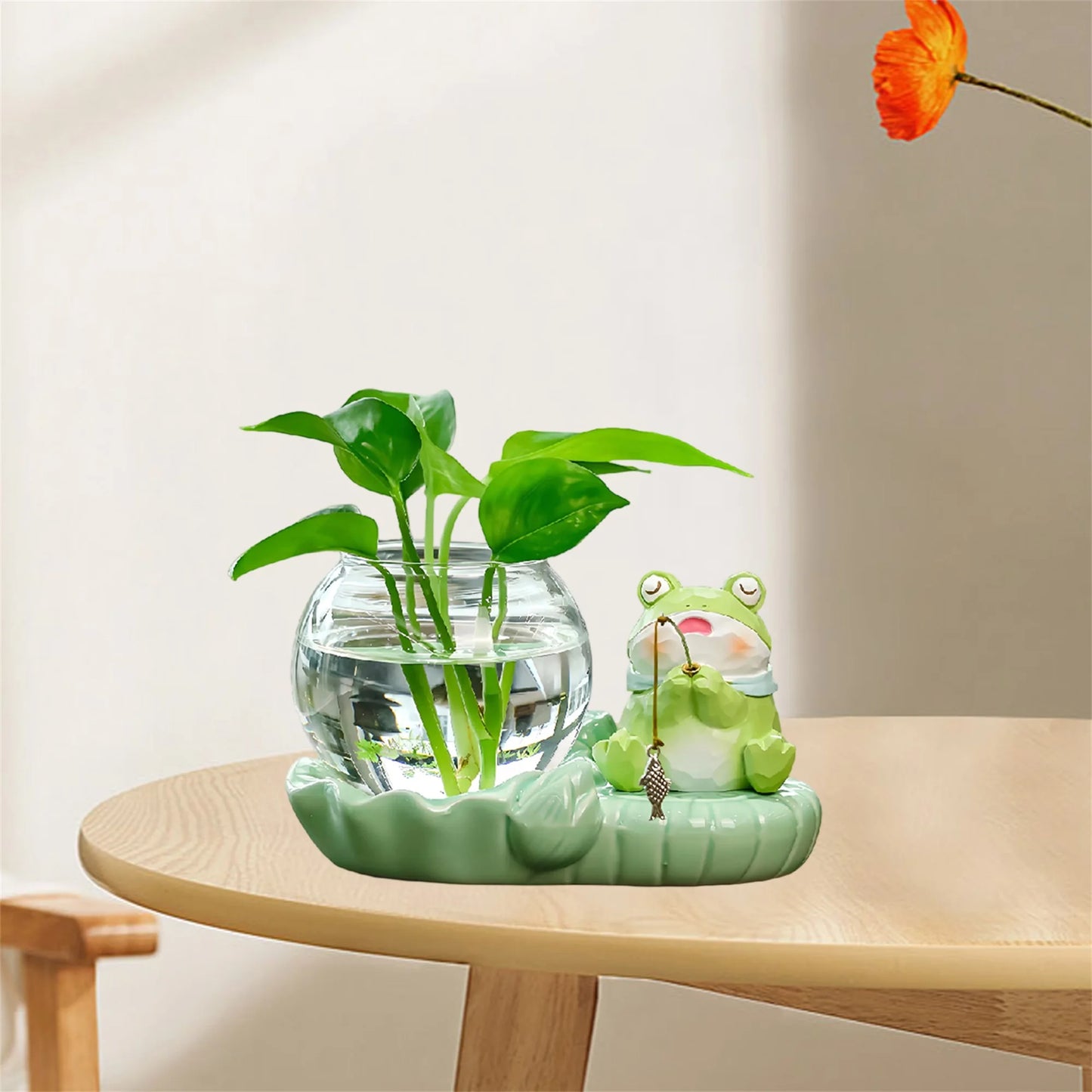 Modern Glass Vase Elegant Table Centerpiece for Dining Room Decor Stylish Home Accent Piece for Living Room Décor