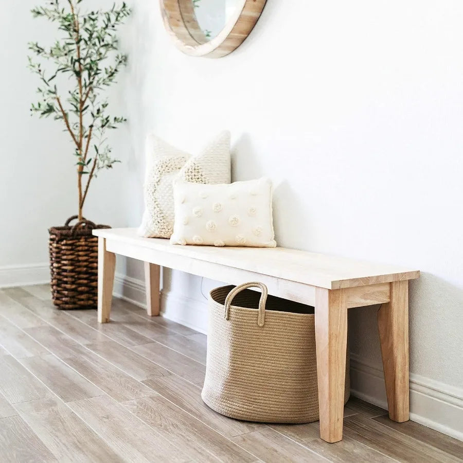 Large Laundry Basket Woven Cotton Rope Basket for Blankets Toy Storage Nursery Hamper Living Room Decor Organizer Soft Durable