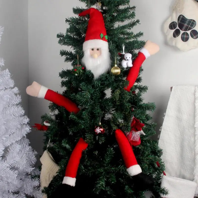 Christmas Tree Topper Decorations Tree Decorations With Hat Long Arms Funny Treetopper Hugger Christmas Tree Decorations For