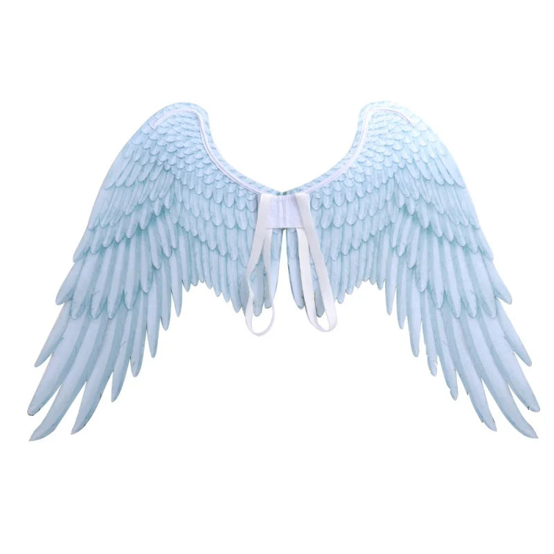 Artificial 3D Angel Wing Halloween Theme Party Cosplay Costume Non-Woven Fabric Foldable for Adults Men Women Animate Comiket