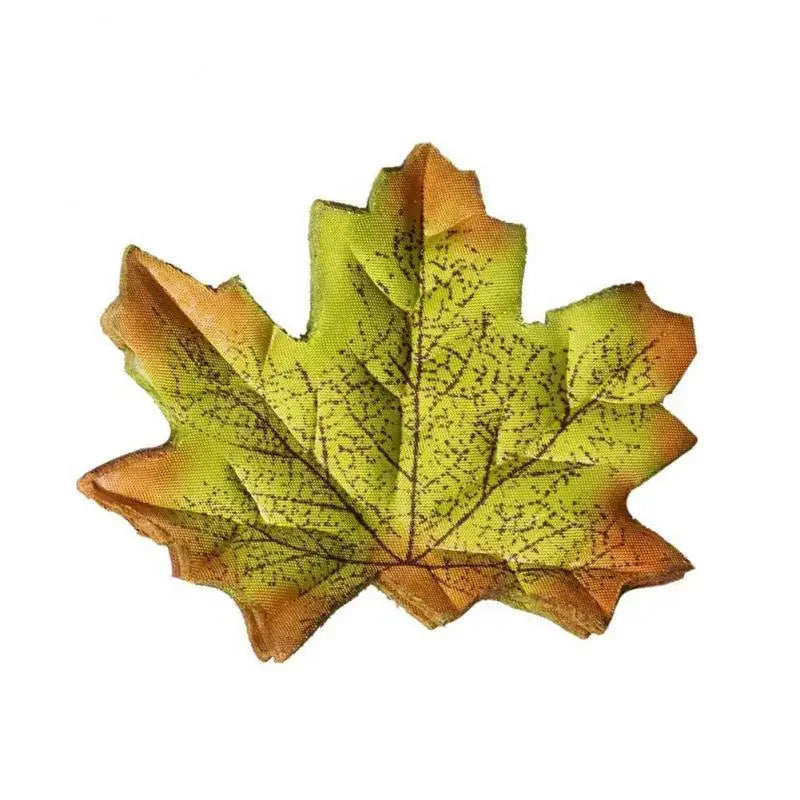 50/200/300/400/500/1000pcs Artificial Flowers Maple Leaves Simulation Decorative Silk Maple Leaves Fall Leaves 8cm Blue flowers