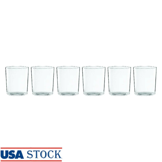 Stackable Clear Tall Glasses Set of 6 Durable Dishwasher Safe Ergonomic Design Suitable Beverages Entertaining Everyday Use