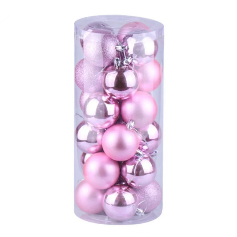 24Pcs/set Christmas Ball Ornaments Christmas Tree Hanging Pendants Home Party Decor 2024 Navidad Natal New Year Gift