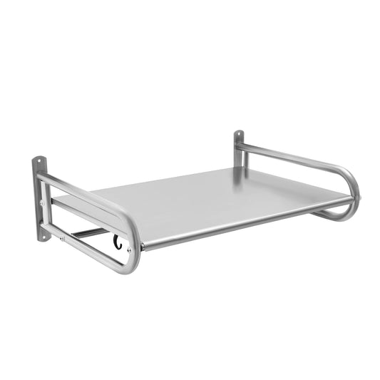 Wall-Mounted Microwave Oven Rack, Stainless Steel Shelf with 66.14 lbs Capacity, Space-Saving Kitchen Organizer