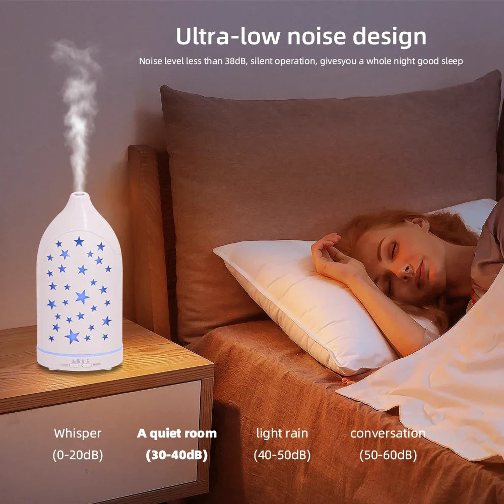 Relaxing Aromatherapy Diffuser with Soothing 7 Color Lights  Perfect for Home & Office