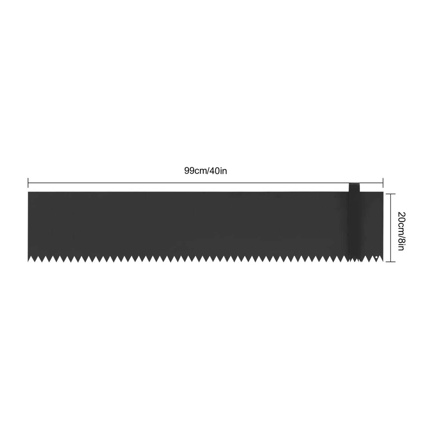 3Pcs 40*8in Steel Landscape Edging Black EcoBorder Garden Backyard Lwan Barrier For Landscaping