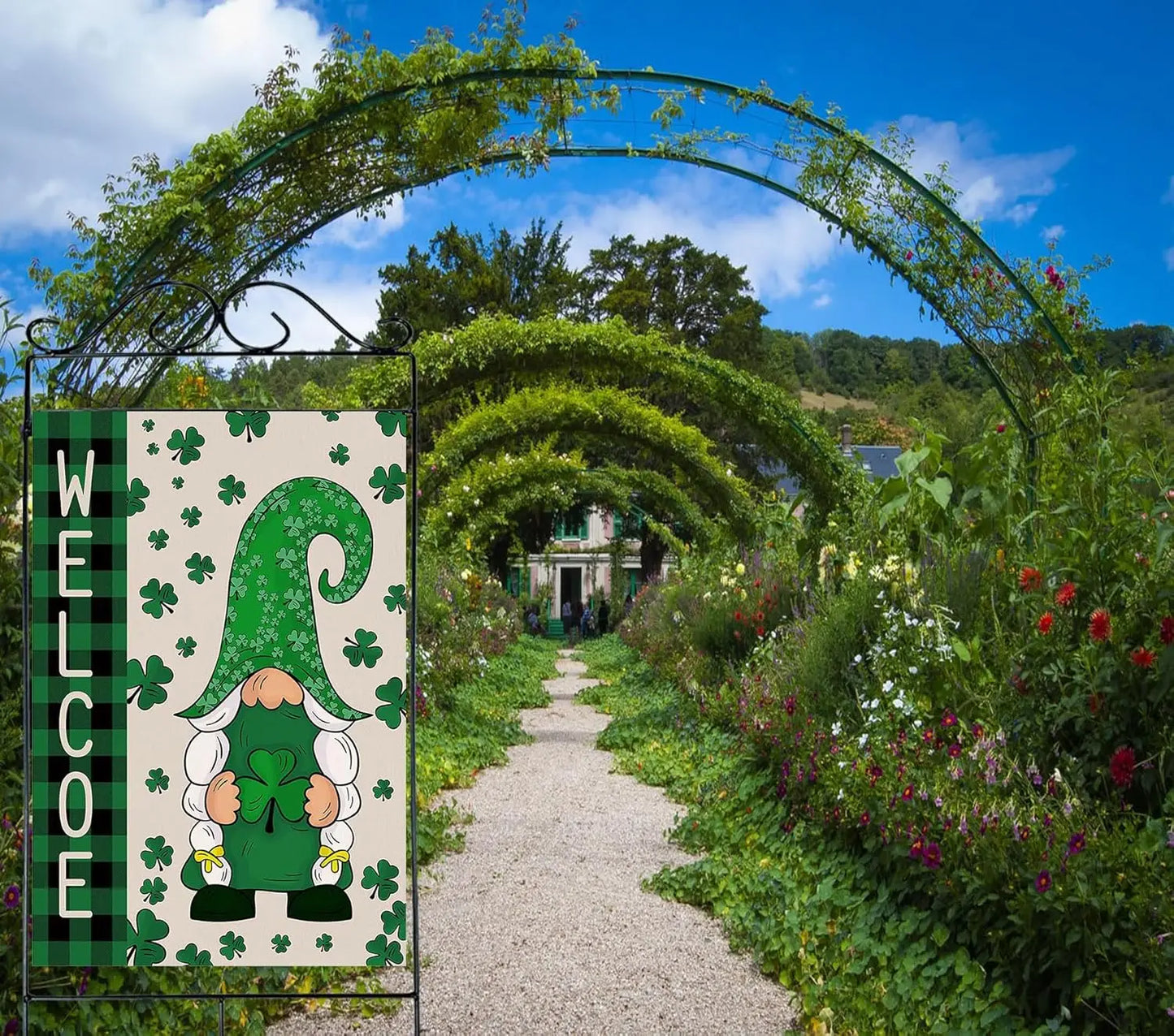 St Patrick's Day Flag,Shamrock Banner St Patricks Flag 28 x 40 Inch House Flag for Garden and Home Decorations