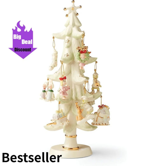 Grinch Stole Christmas 12-Piece Ornament Set with Elegant Tree Stand