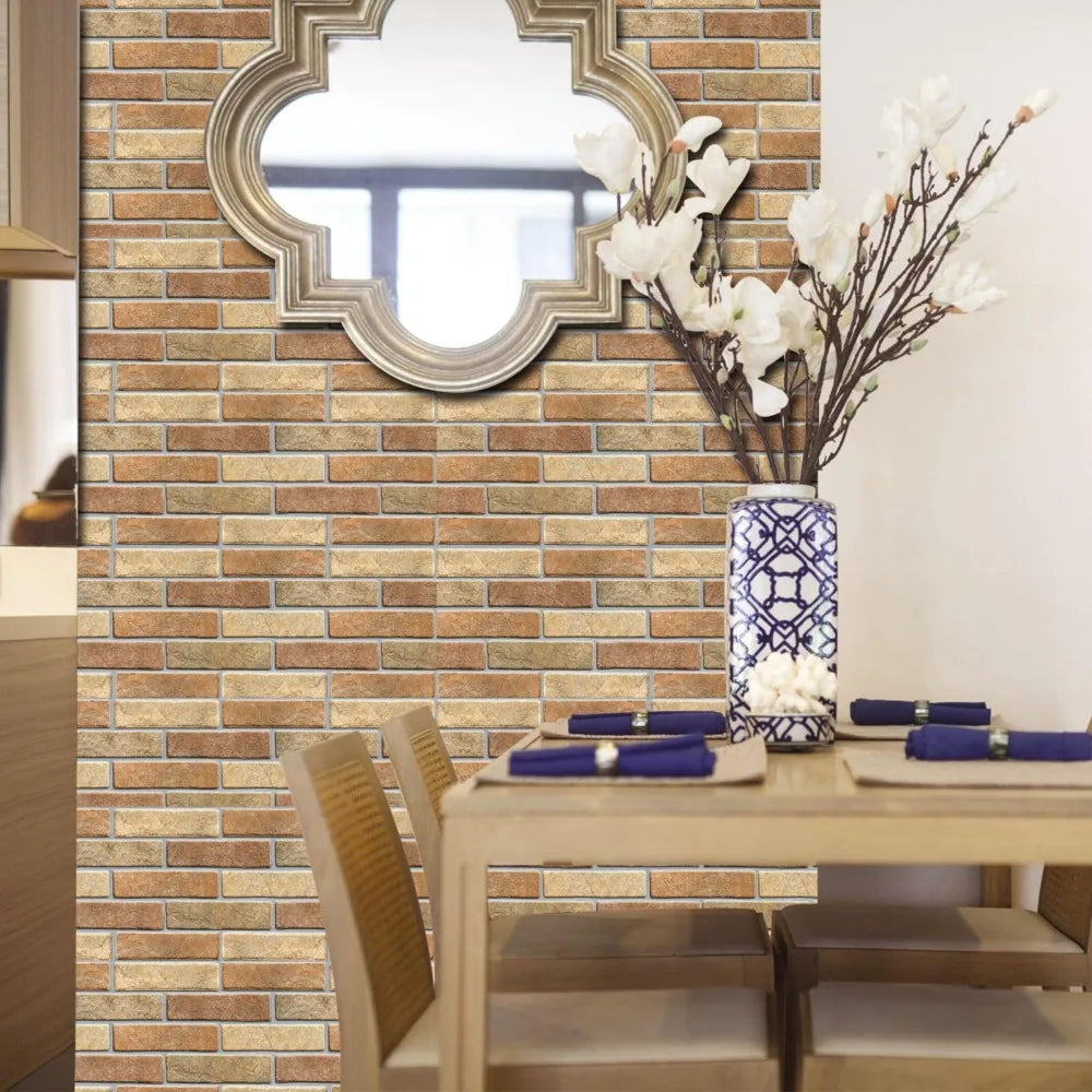 20pcs Self Adhesive Wall Tile Stickers, DIY Waterproof Wallpaper for Bathroom Wall Decorative Kitchen