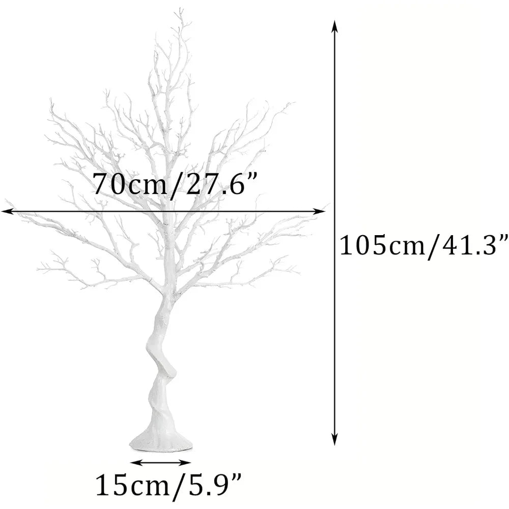 White Artificial Trees for Wedding Party Decoration Fake Tree Indoor for Home Decor Centerpiece Table Decorations Christmas Hal