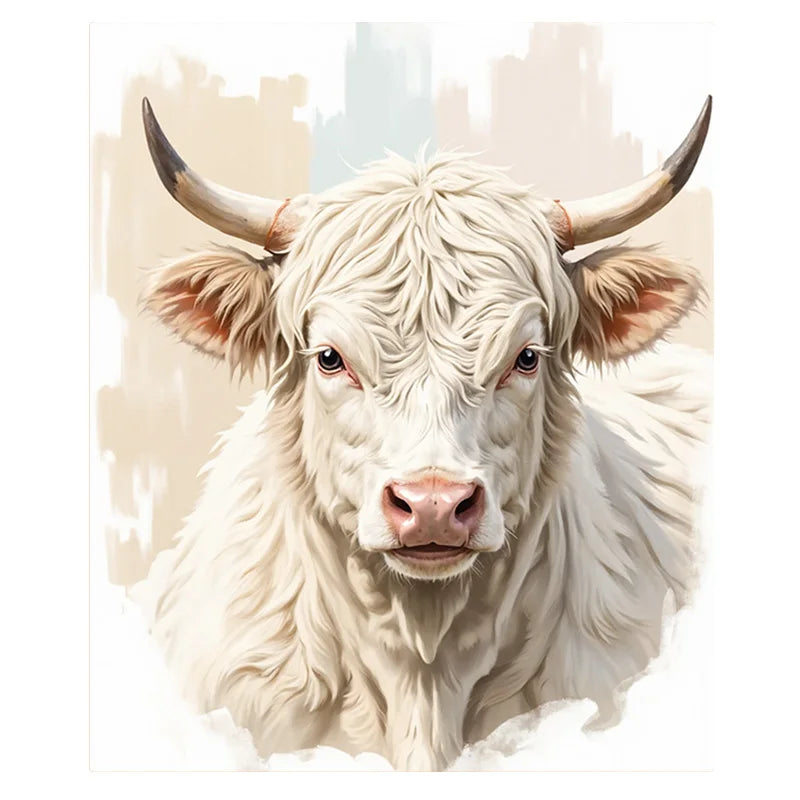 1pc Flannel Blanket Cozy Highland Cow Print Blanket for Home Decor - Soft & Warm Throw Blanket
