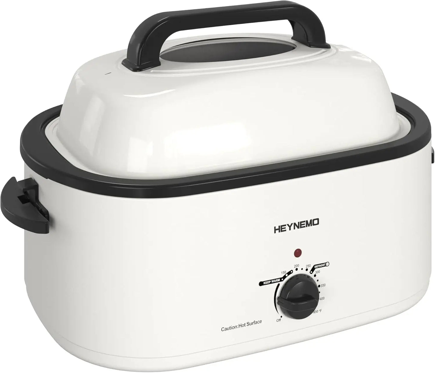 Roaster Oven, 26Qt Turkey Roaster Oven Buffet with Self-Basting Lid, 1450W Electric Roaster Oven with Cool-Touch Handles, Stainl